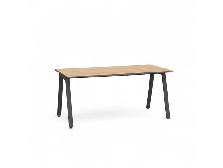 Bürotisch Tradingzone Sem 160x80 cm, Eiche/Schwarz, Rechteckig, Neu, Tisch - Hochwertig & langlebig