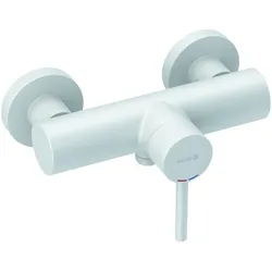 KLUDI BOZZ Brause-Einhandmischer, Wandmontage, 388315376, Farbe: Mattweiß