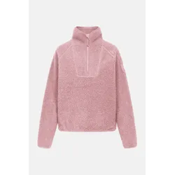 Derbe Damen Fleece Pullover Kuschelby Troyer Rosa Teddy