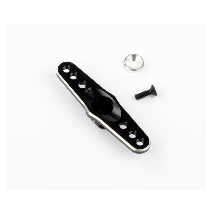 Robitronic aluminium servo arm 24 zähne doppel (leicht) schwarz (R17027)