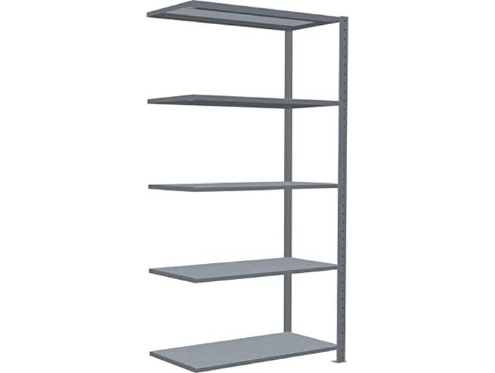 SCHULTE Lagertechnik Anbauregal, Fachbodenregal MULTIplus 200x100x50 cm (HxBxT), 5 Fachböden, verzinkt
