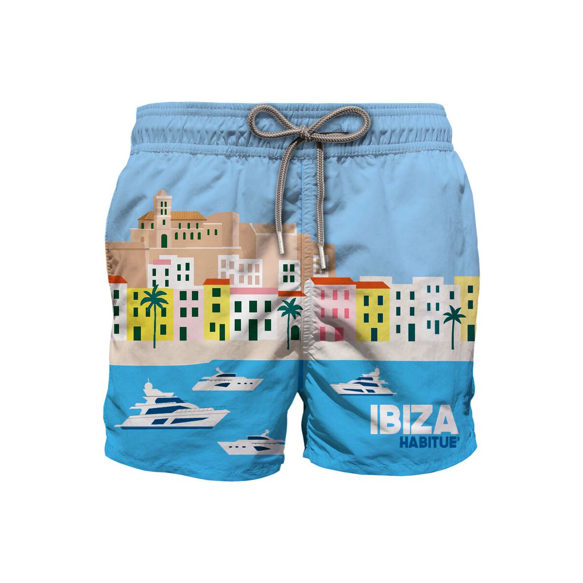 MC2 Saint Barth Haiti Placed Print Swim Short ibiza postcard 30 (02281L) 8 yrs HAI0001-02281L-8 yrs