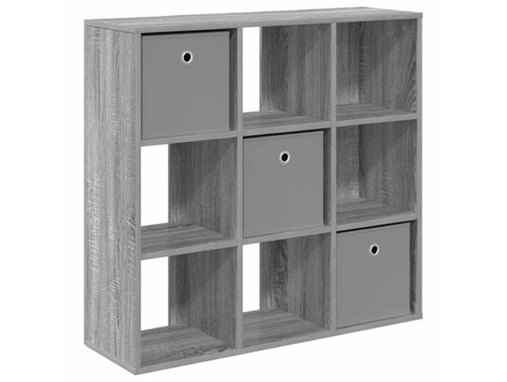 KKgypkn Sideboard Mit Schubladen Graues Sonoma 88,5 X 29 X 84,5 cm Holzwerkstoff, Wohnzimmer, Versenkte Griffe, Regale, Stabile Konstruktion