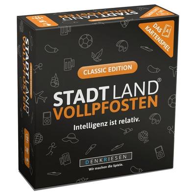 DENKRIESEN - STADT LAND VOLLPFOSTEN® – Das Kartenspiel – CLASSIC EDITION 'Intelligenz ist relativ'