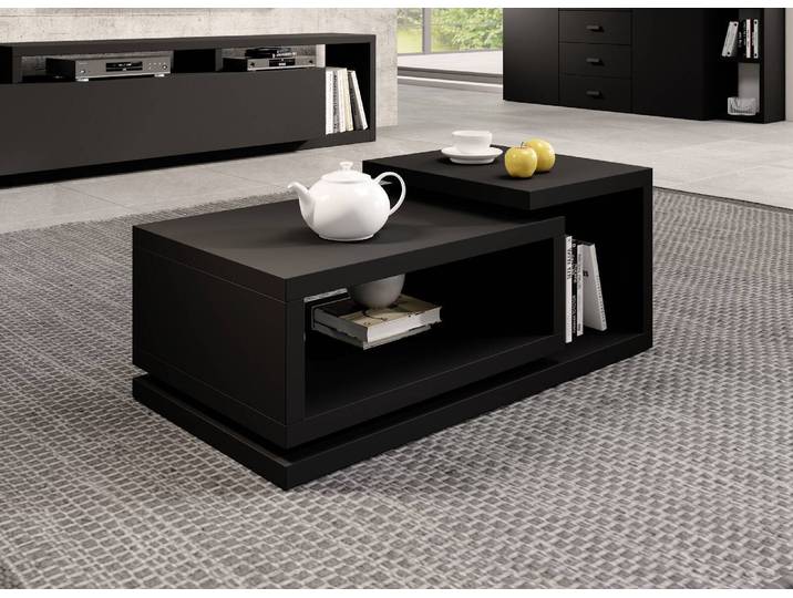 Atypischer KIBOU Couchtisch – Schwarz matt