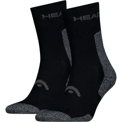 HEAD Unisex Sportsocken HEAD ELEMENTS HIKING CREW 2er Pack - Black 001 - 35-38