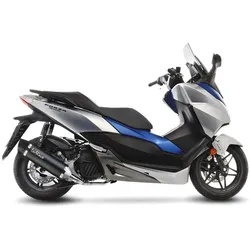 LeoVince Komplettanlage Edelstahl SBK NERO für HONDA FORZA 125 (NSS 125)/ABS mit Katalysator