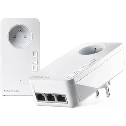 Devolo Magic 2 LAN triple Ethernet LAN White (2400 Mbit/s), Powerline, Weiss