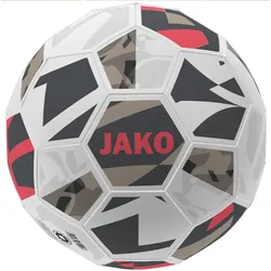 Jako Trainingsball Iconic | Fussball weiß/cool gray/coral 5