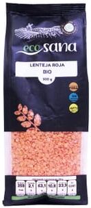 Ecosana LENTILHAS VERMELHA BIO 500g