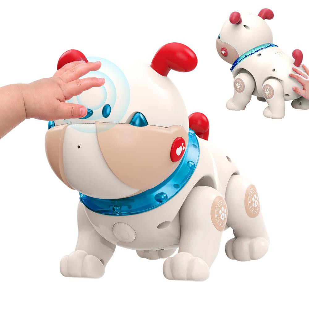 ieGeek Elektronische robotische hond met afstandsbediening, reageert op aanraking, danst en neemt muziek op, educatief speelgoed voor kinderen