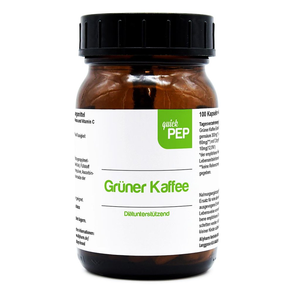 ALLPHARM Vertriebs GmbH Quickpep Grüner Kaffee Kapseln 10346892