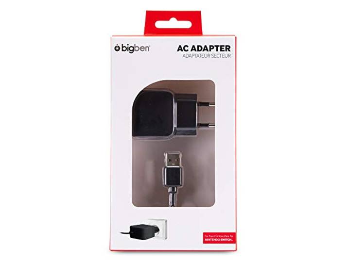 Bigben 252076 Oplader, Zwart (Nintendo Switch)