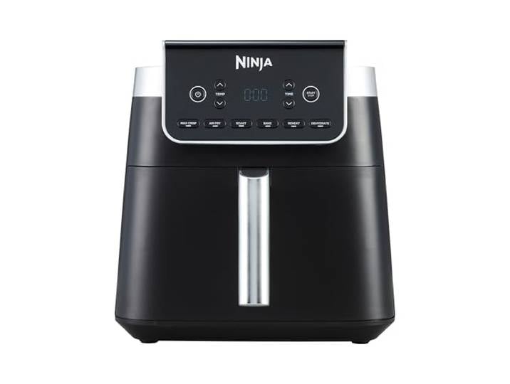 Ninja Air Fryer MAX PRO\, 6\,2L\, sans huile\, grand tiroir\, rôtir\, Noir Cuire\, frire\, familial\, produits congelés\, antiadhésif\, panier et plaque de cuisson compatibles lave-vaisselle - AF180EU
