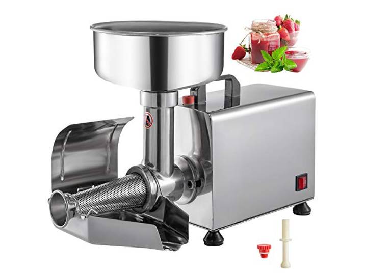 VEVOR Tomatenpresse Passiergerät 370W elektrische Tomatenpresse Rostfreier Stahl
