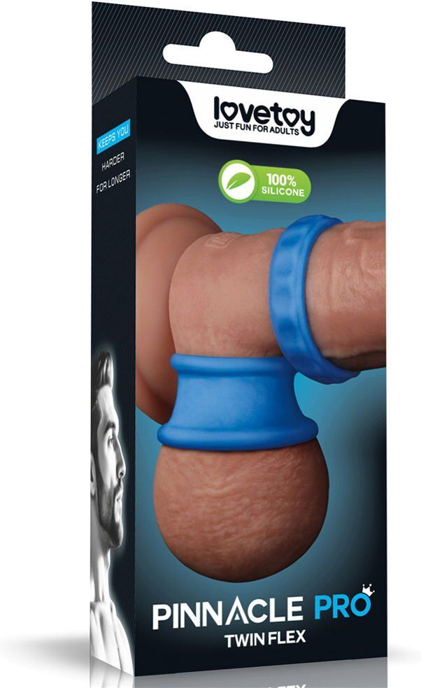 LoveToy Pinnacle Pro - Twin Flex Stretcher - Bleu