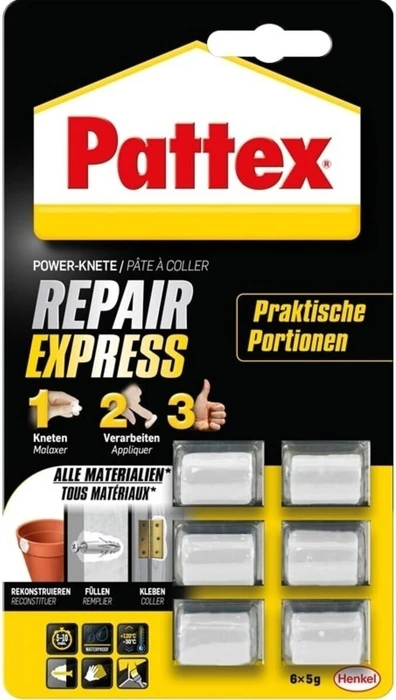 Pattex Repair Express Powerknete, Zweikomponenten, 6ST ß 5g
