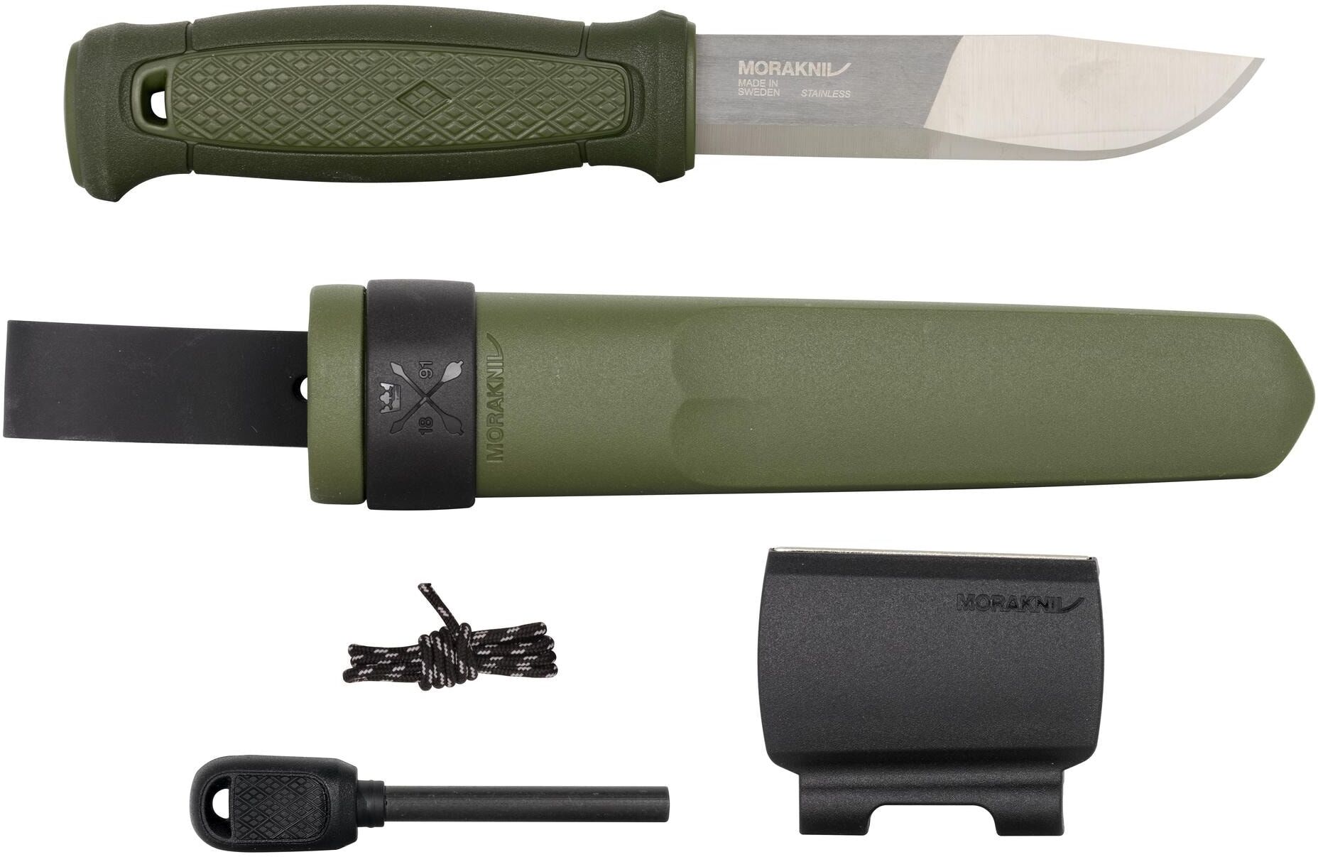 Taschenmesser "morakniv Survival Knife Kansbol mit Survival", grün, L:25cm, Edelstahl, Outdoormesser, Taschenmesser grün Einheitsgröße