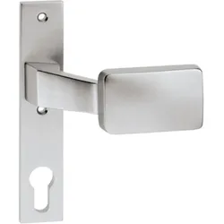 EDI, Türgriff + Türgarnitur, Schlosskasten-Griff 1317/1010 Aluminium F1 Aufnahme 8 mm gekröpft (Türgriff)