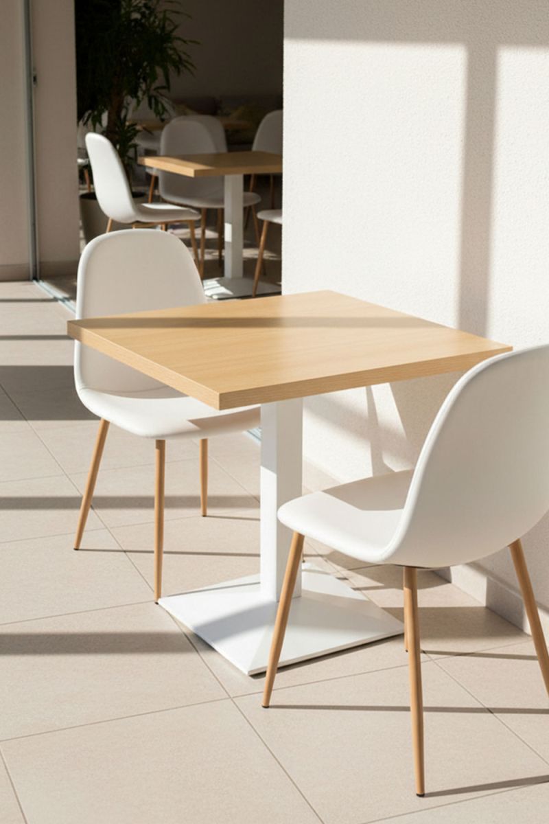 RegalosMiguel Mesa Kuat White 70 cm - Madera clara