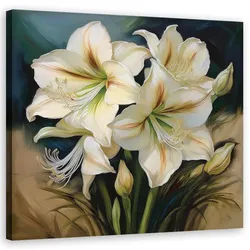WANDBILD blumenstrauß weiß