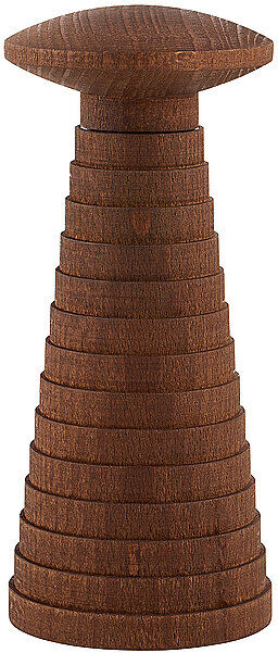 Alessi Salz-, Pfeffer- und Gewürzmühle YUCATAN Holz/Braun braun EG