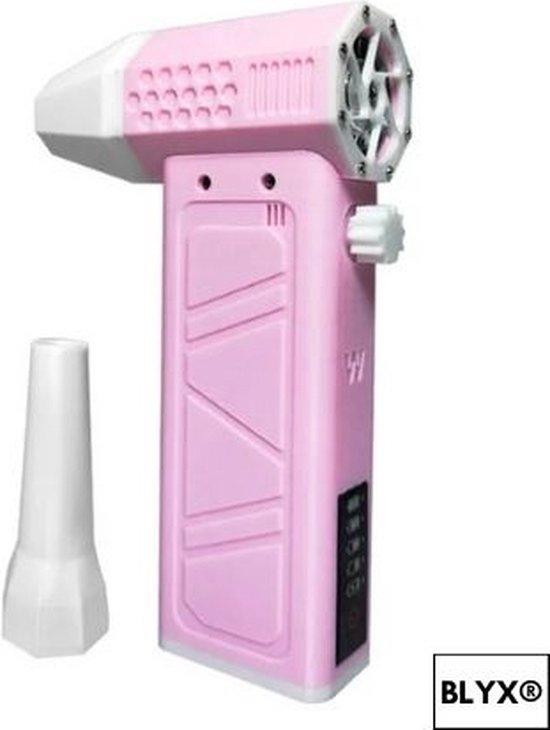 Blyx Mini Blaster TurboJet USB-oplaadbare draadloze ventilator, roze