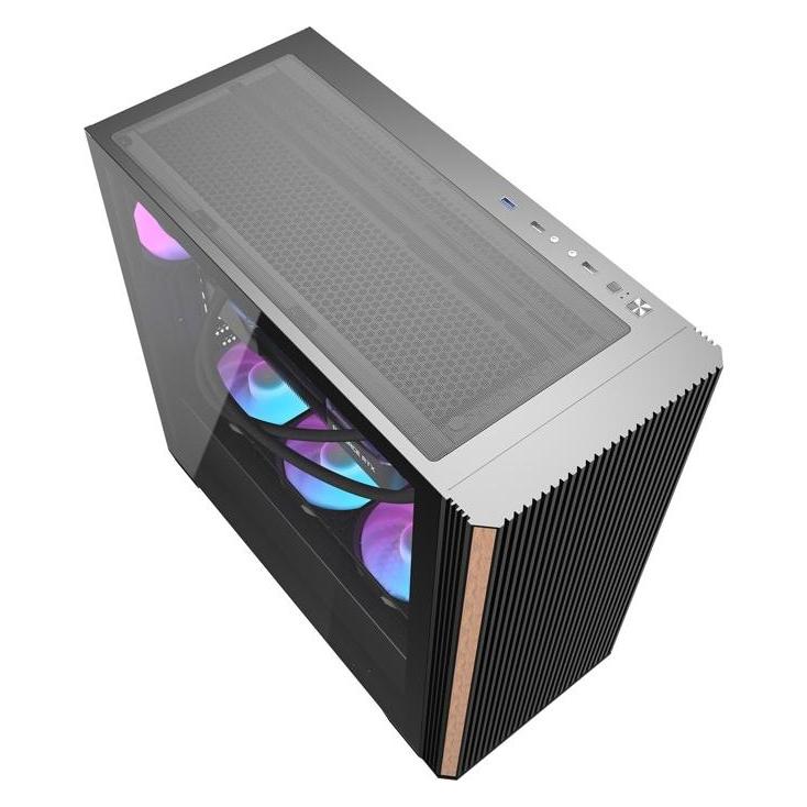 Darkflash Tech Darkflash DS900WS computer case (black) + 4 fans (ATX, ITX, Mini-ATX) (DARKFLASH DS900WS WI)