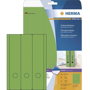 Herma Special 5139 Ordneretiketten 61 x 297mm grün, 60 Stück