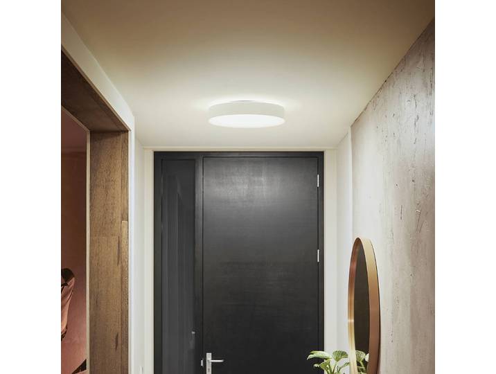 Philips Hue Smart Home Deckenlampe Hue, dimmbar, weiß / opal, für Wohn- / Esszimmer, Metall, Modern, Smart Home Deckenlampe
