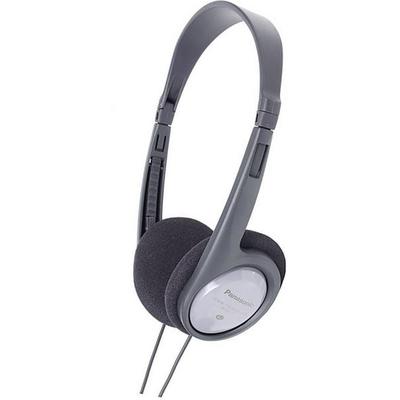 Panasonic RP-HT090 On Ear Kopfhörer kabelgebunden Grau Lautstärkeregelung TV -