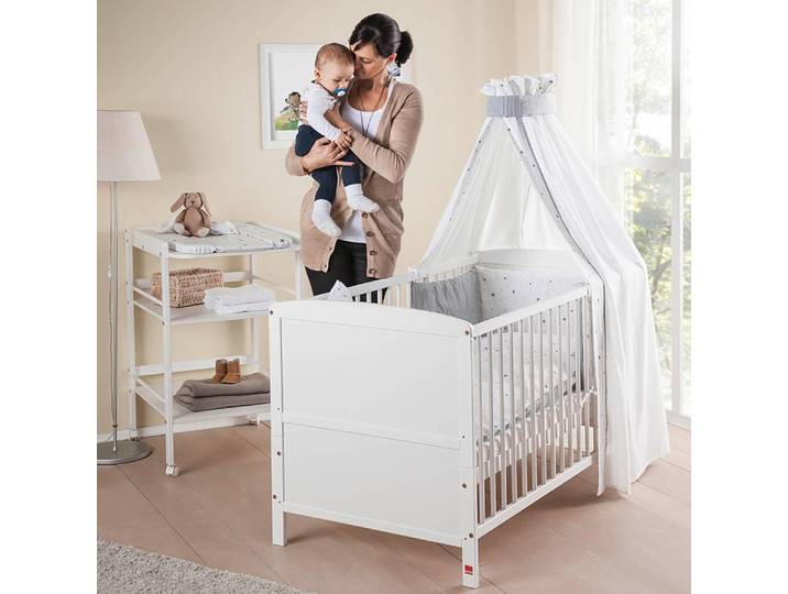 Babybett Conny 70 x 140cm Weiß