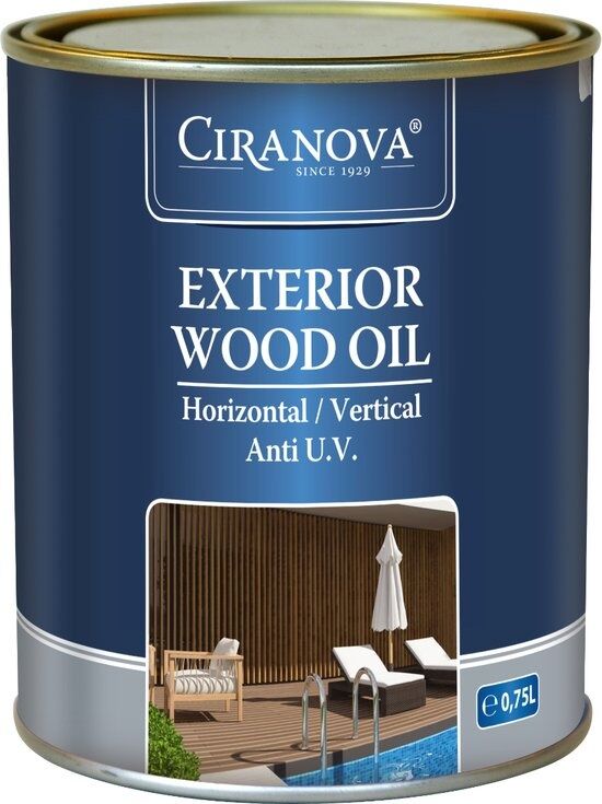 Ciranova Exterior Wood Oil - Walnut   5410810901124   Verf
