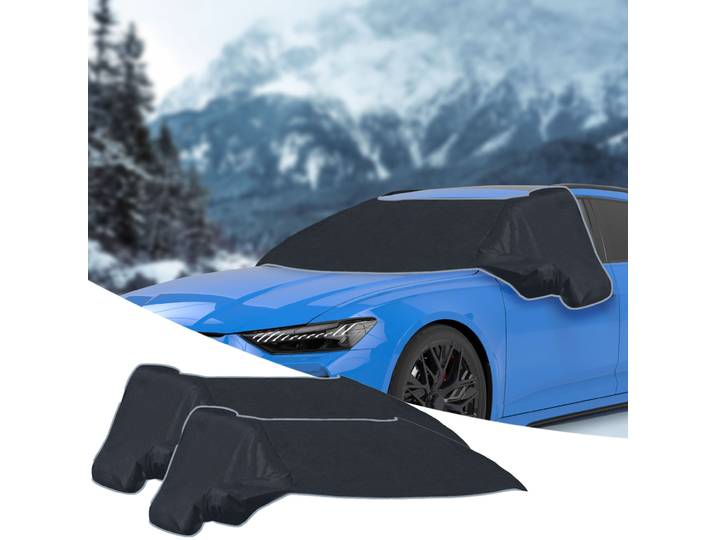 2er-Set Autoscheibenabdeckung mit Seitenscheibenschutz, Magnet-Befestigung, 270 x 94 cm