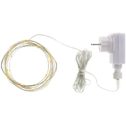 LED-Lichterkette Knirke Sirius klar / silberfarben transparent