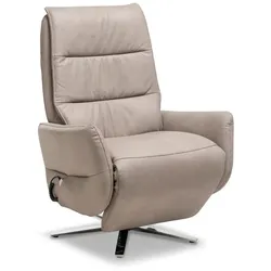 Polsteria Sessel Sitzgefühl Leder Light Grey