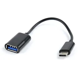 Gembird AB-OTG-CMAF2-01 USB Kabel 0,2 m USB C USB A Schwarz