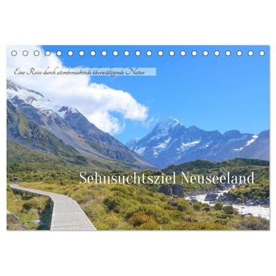 Sehnsuchtsziel Neuseeland (Tischkalender 2027 DIN A5 quer), CALVENDO Monatskalender