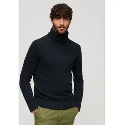 Superdry für Herren. M6110593A Rollkragenpullover Merchant Store (L), Lässig, Acryl, Langarm, Marine