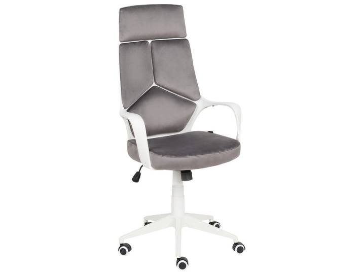BÜROSTUHL Samtstoff Grau Delight