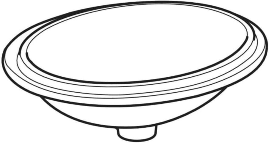 Geberit Unterbau-Waschtisch VariForm 49,5x42cm, o HL, o Ü, ov., US gl / we. (500751012)