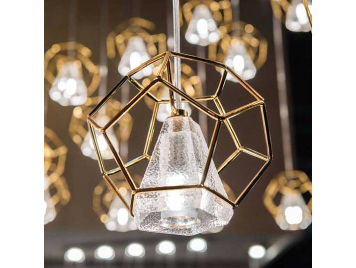 Marchetti Kristall Hängelampe Incanto, dimmbar, klar / transparent, für Wohn- / Esszimmer, Kristall, Design, Pendelleuchte