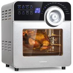 AeroVital Cube Chef Heißluftfritteuse  1700 W 14 Liter 16 Programme Ober- und Unterhitze Silber