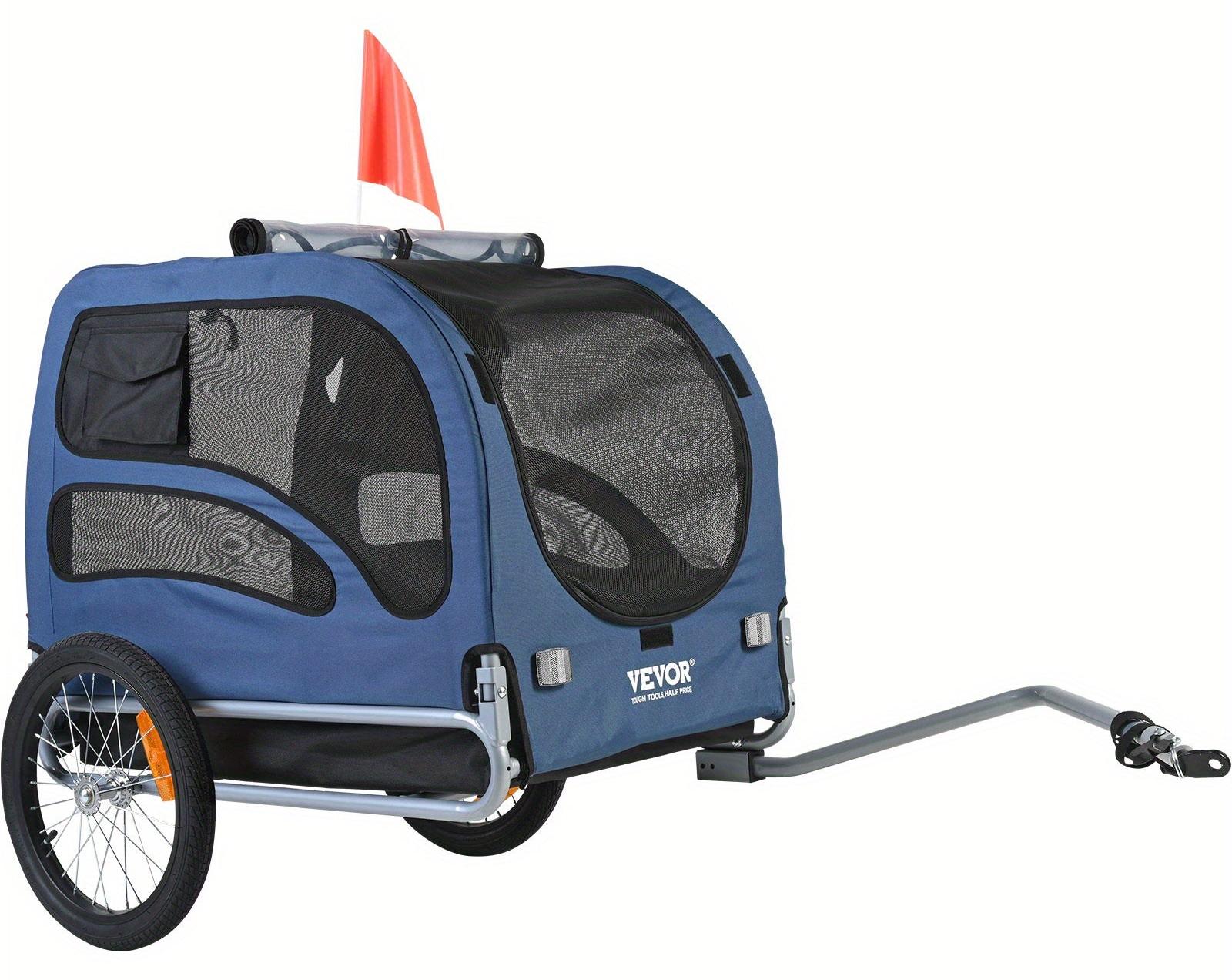 Hundefahrradanhänger - Hundekarren - Fahrradanhänger für Hunde - Transportanhänger für Haustiere - Mobiler Hundekorb