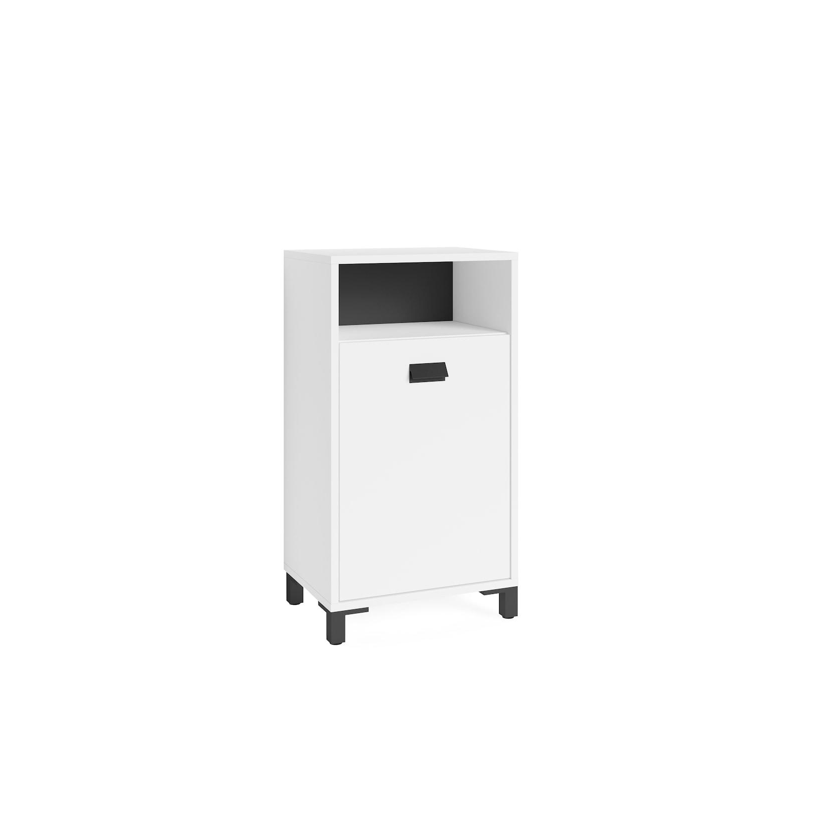 byLIVING Badezimmer Kommode WELLNESS, Breite 42 cm, weiß/schwarz