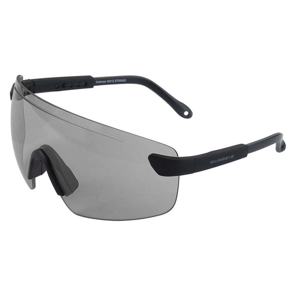 Swiss Eye Brille Defense rubber black, smoke (SE-40411)