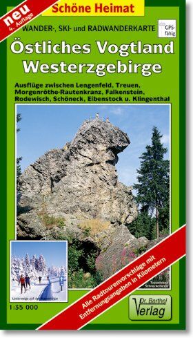 Doktor Barthel Wander- und Radwanderkarten, Östliches Vogtland, Westerzgebirge: Ausflüge zwischen Reichenbach i. V., Lengenfeld, Treuen, Schneeberg, ... Falkenstein, Rodewisch und Eibenstock - Preis vom 12.10.2026 11:37:12 h