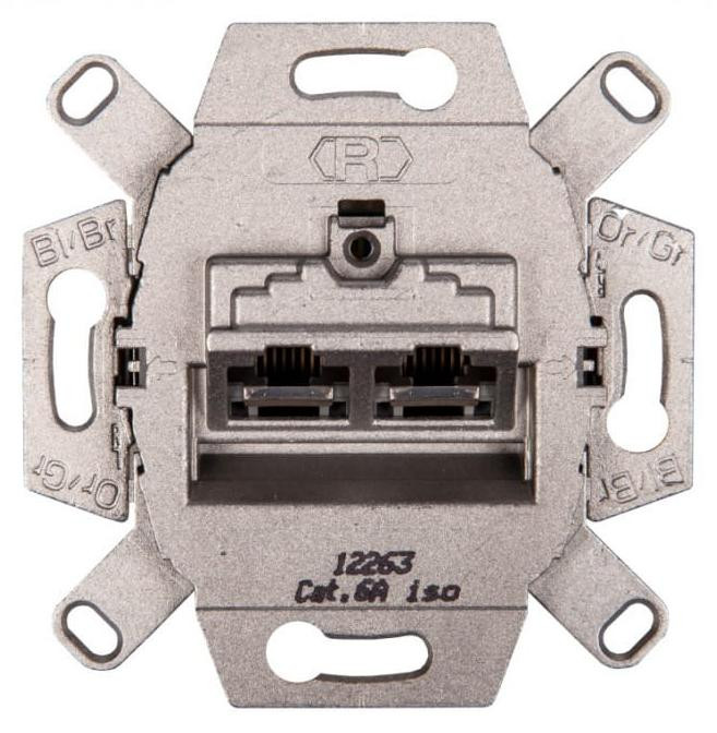 Hager BER aansluitdoos voor UAE, type 4587, 8/8 polig, afgeschermd, Cat.6