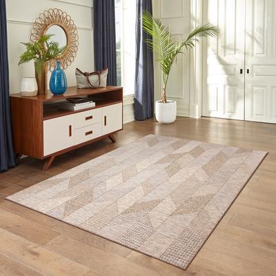 Lush Decor Orly Angles Indoor/Outdoor Rug