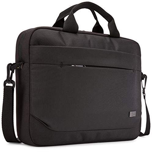 Case Logic Advantage Attaché laptoptas met tabletvak en voorvak voor kleine apparaten, 14 inch, zwart